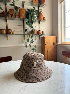 Brown Monogram Bucket Hat